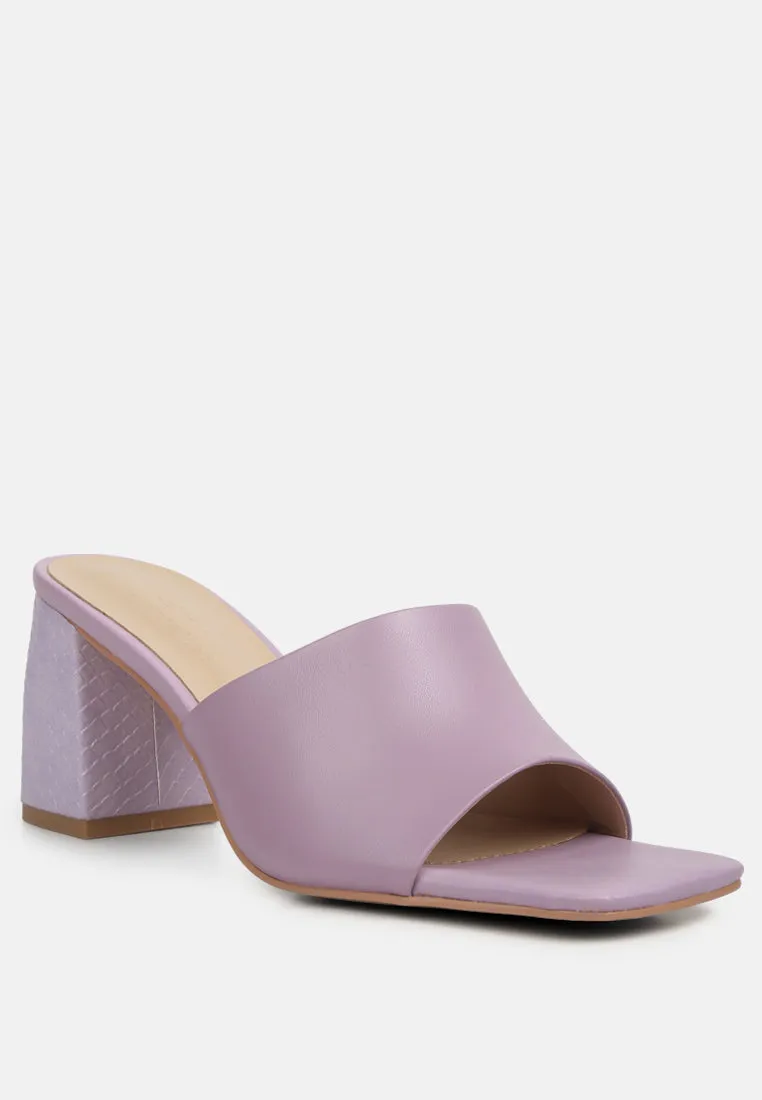 Audriana Textured Block Heel Sandals