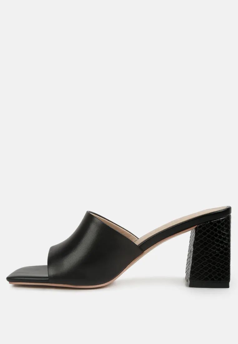 Audriana Textured Block Heel Sandals