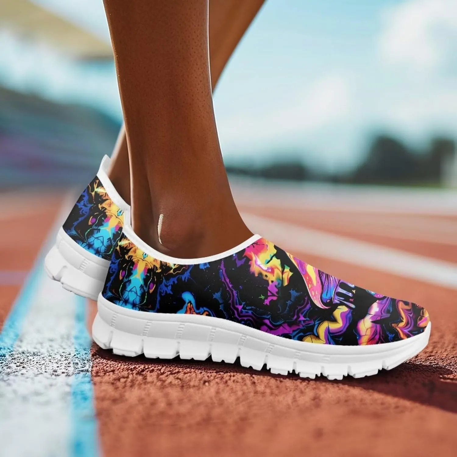 chaqlin Fashion Low Up Shoes Loafers Non Slip Mesh Athletic Sneaker for Women Men Causal Hiking Walking