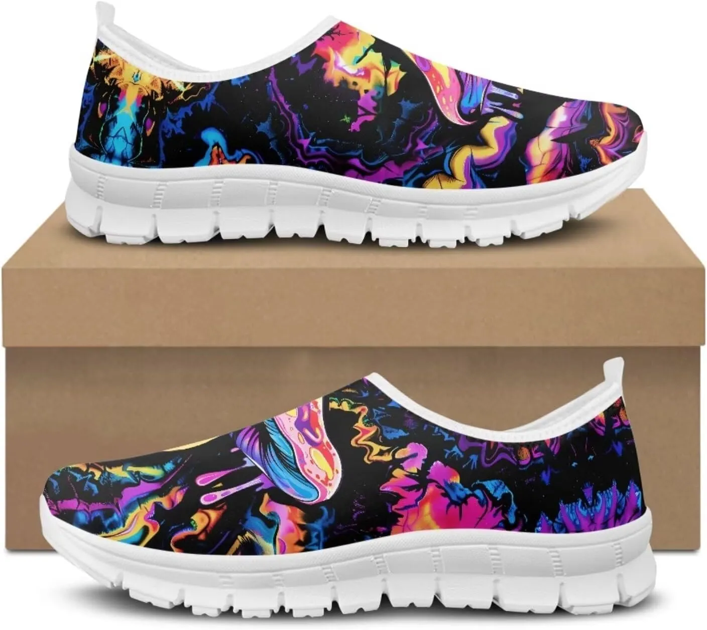 chaqlin Fashion Low Up Shoes Loafers Non Slip Mesh Athletic Sneaker for Women Men Causal Hiking Walking