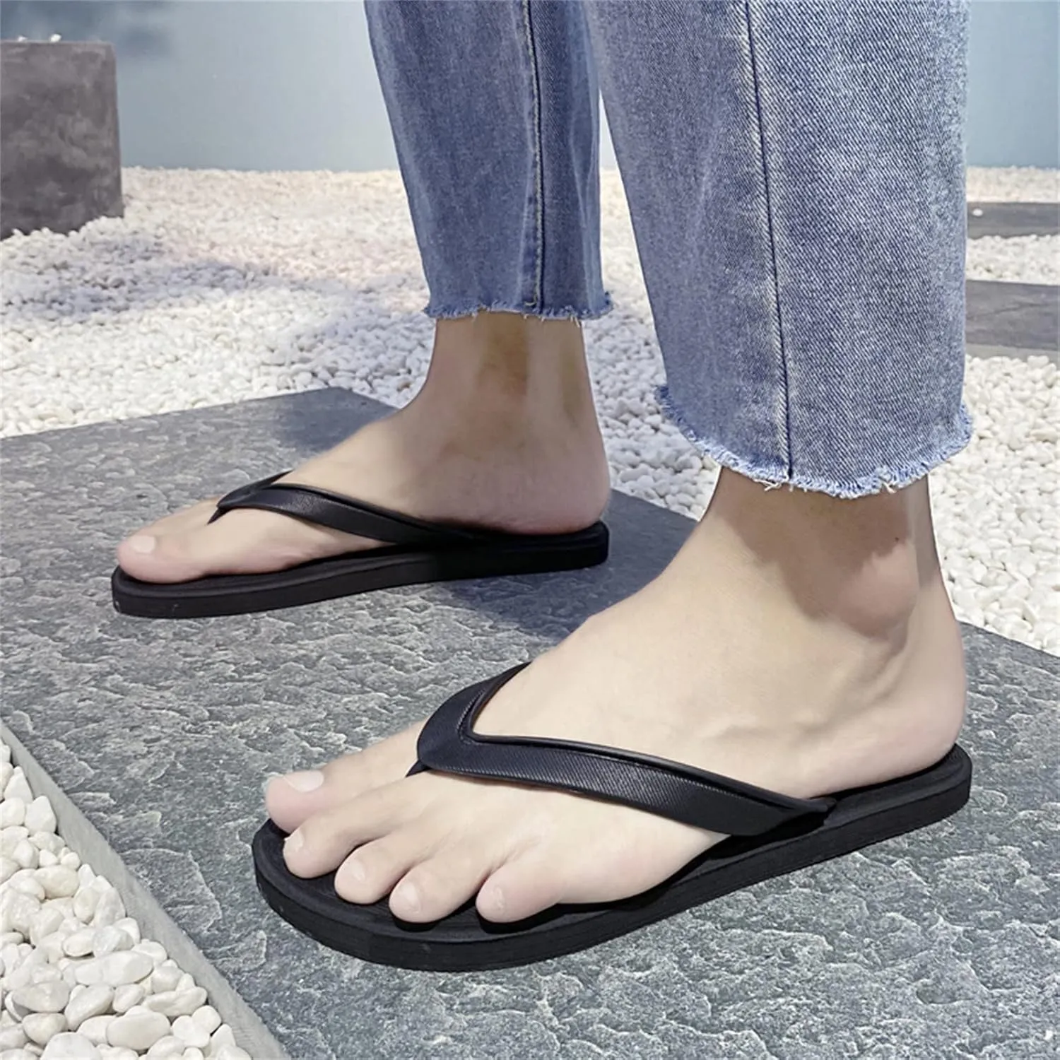 Flip Flops for Men Men's Non Slip Gym Pool Dorm Water Sandals Flip Flops Slide Sandals Men Mens Flip Flops