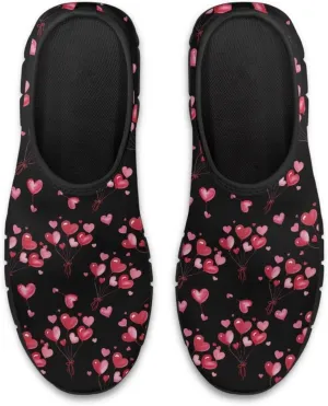 Heart Casual Sneakers for Women Show Loves Slip on Loafers with Arch Support Low Cut Shoes Valentine's
