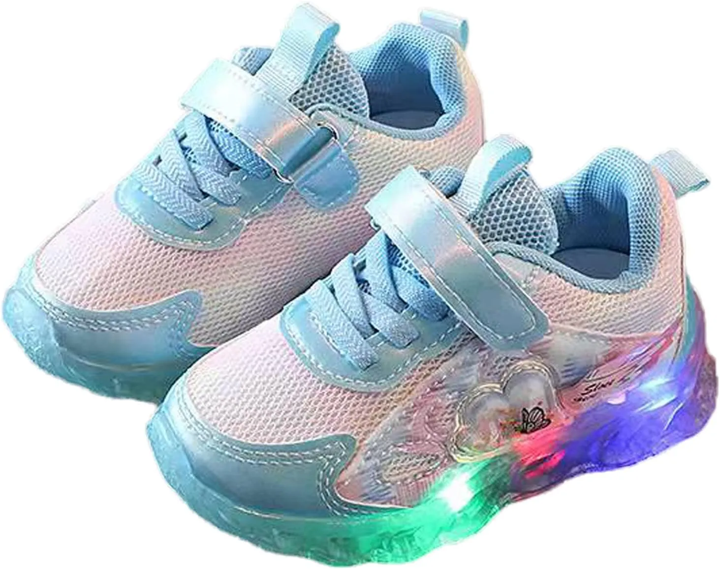 Light Up Shoes for Boys Girls Toddler LED Flashing Sneakers Breathable Sport Walking Running Shoes for Kids