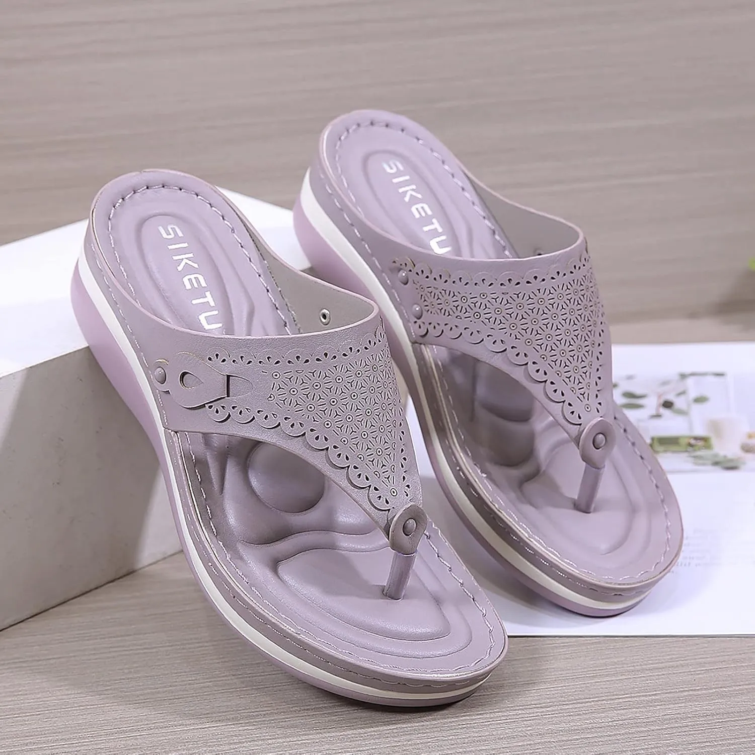 Slippers For Women Casual Flip Flops Beach Sandals Wedge Shoes Shoes Women Slide Sandals