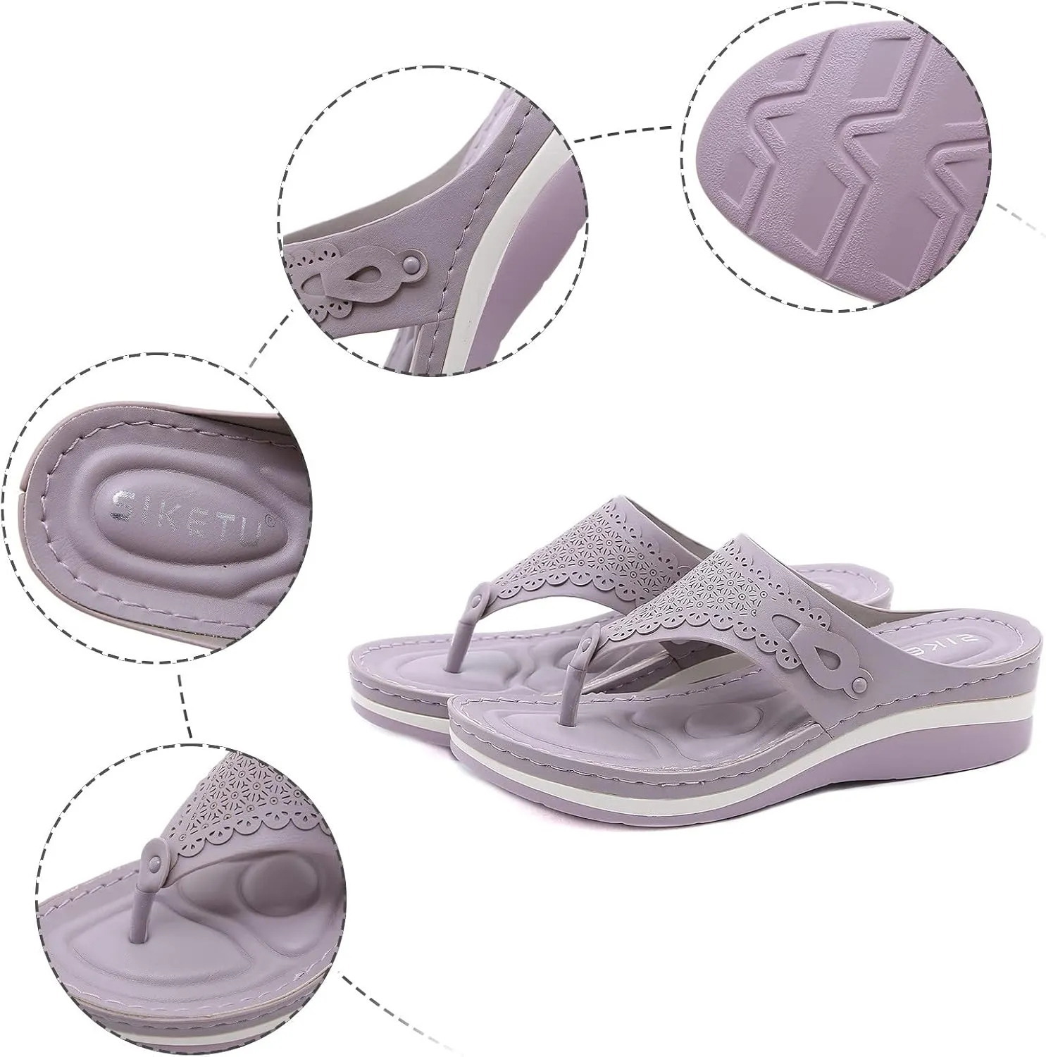 Slippers For Women Casual Flip Flops Beach Sandals Wedge Shoes Shoes Women Slide Sandals
