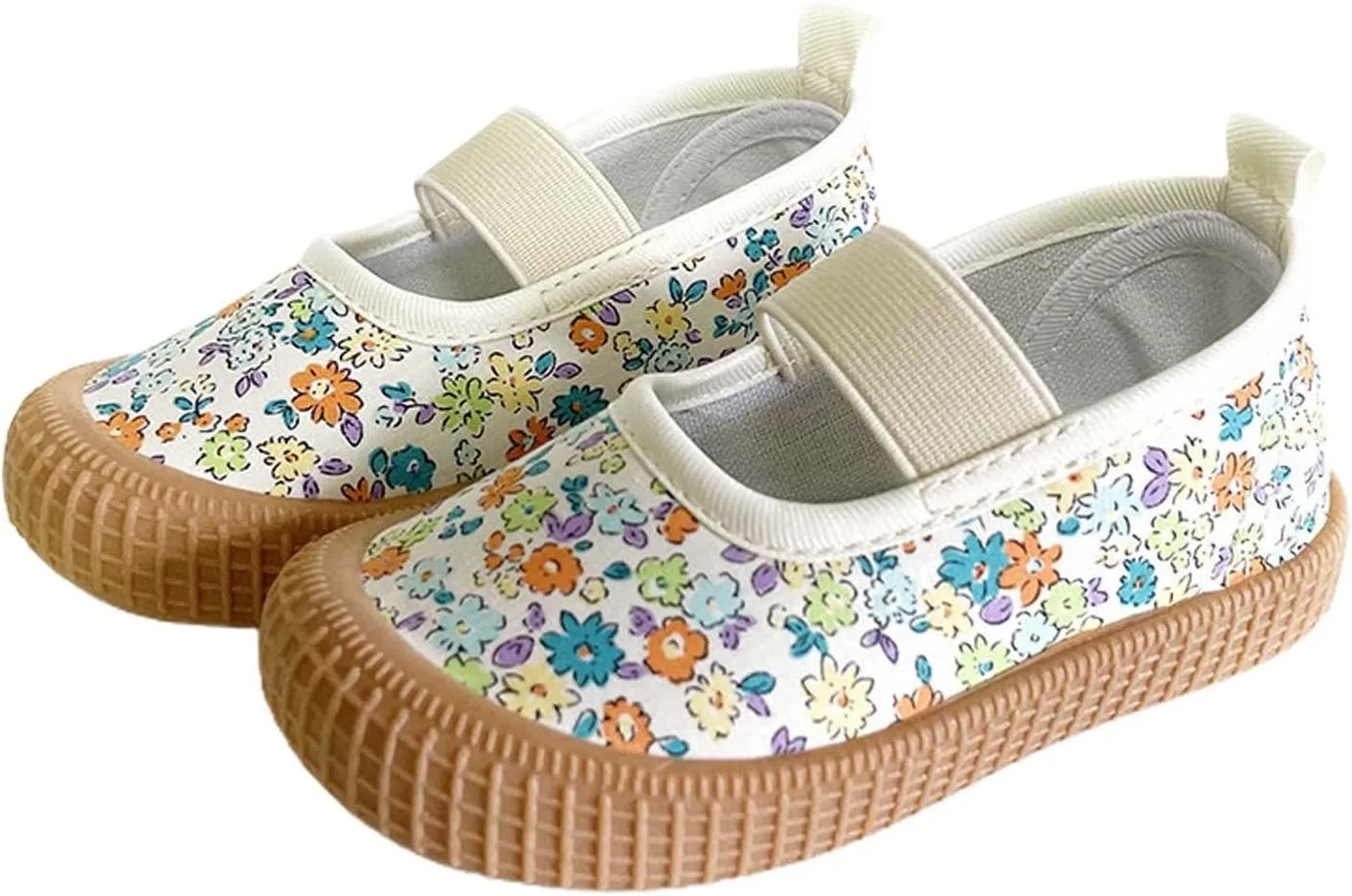Toddler Baby Girls Canvas Shoes Slip On Sneakers Kids Mary Jane Shoes Tennis Shoes Loafers for Little Kids Flat