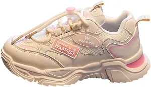 Toddler Kids Lightweight Comfortable Sneakers Boys Girls Fashion Thick Sole Non Slip Mesh Breathable School Shoes