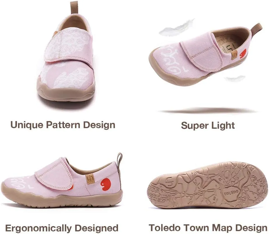 UIN Kids' Fashion Sneaker Colorful Cute Painted Art Funny Walking Casual Loafers Thai Smile